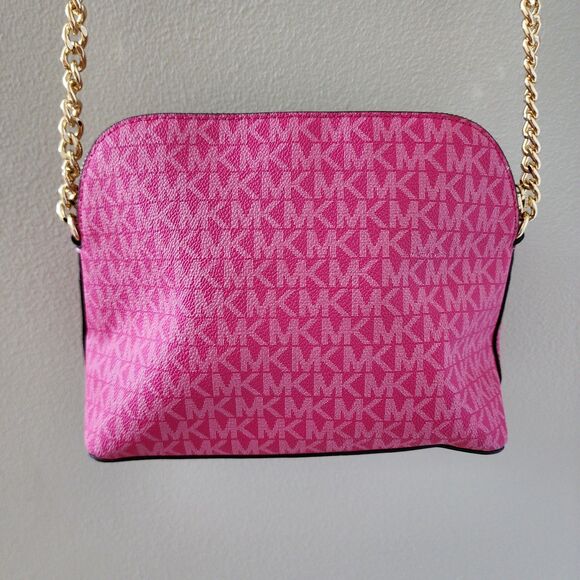 MICHAEL KORS Jet Set Travel Medium Color-Block Signature Logo Dome Crossbody Bag - Picture 2 of 11